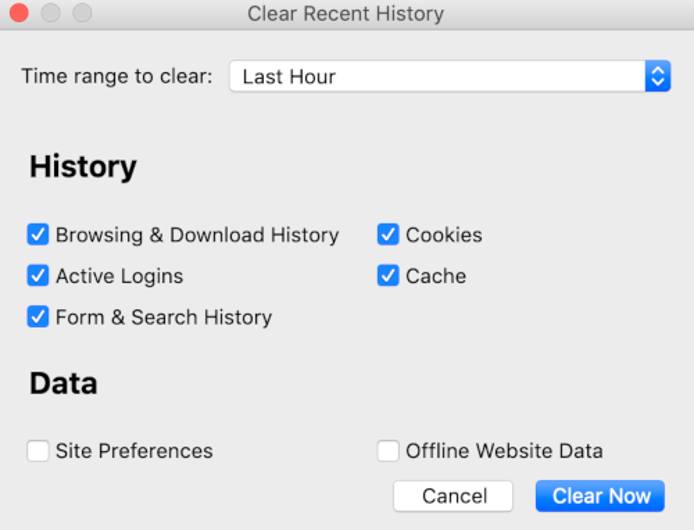 Firefox Clear Recent History Firefox Clear Recent History