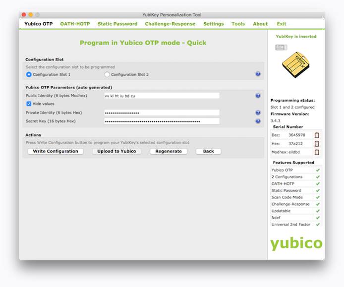 YubiKey Personalization Tool