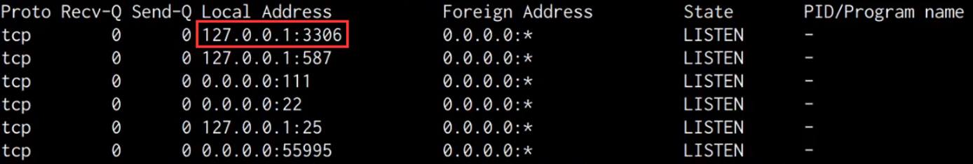 Raven VM netstat output