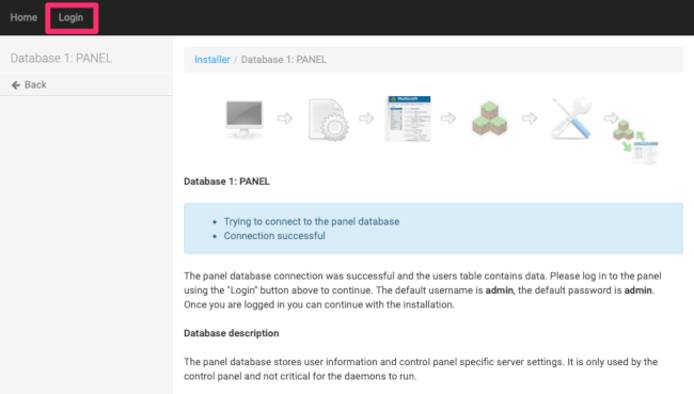 Multicraft Panel Database Connection.